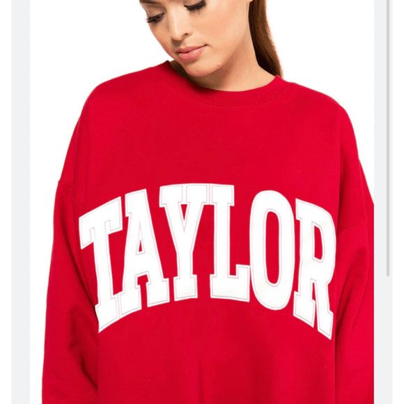 The bar Tops - The Bar Red Taylor Varsity Sweatshirt